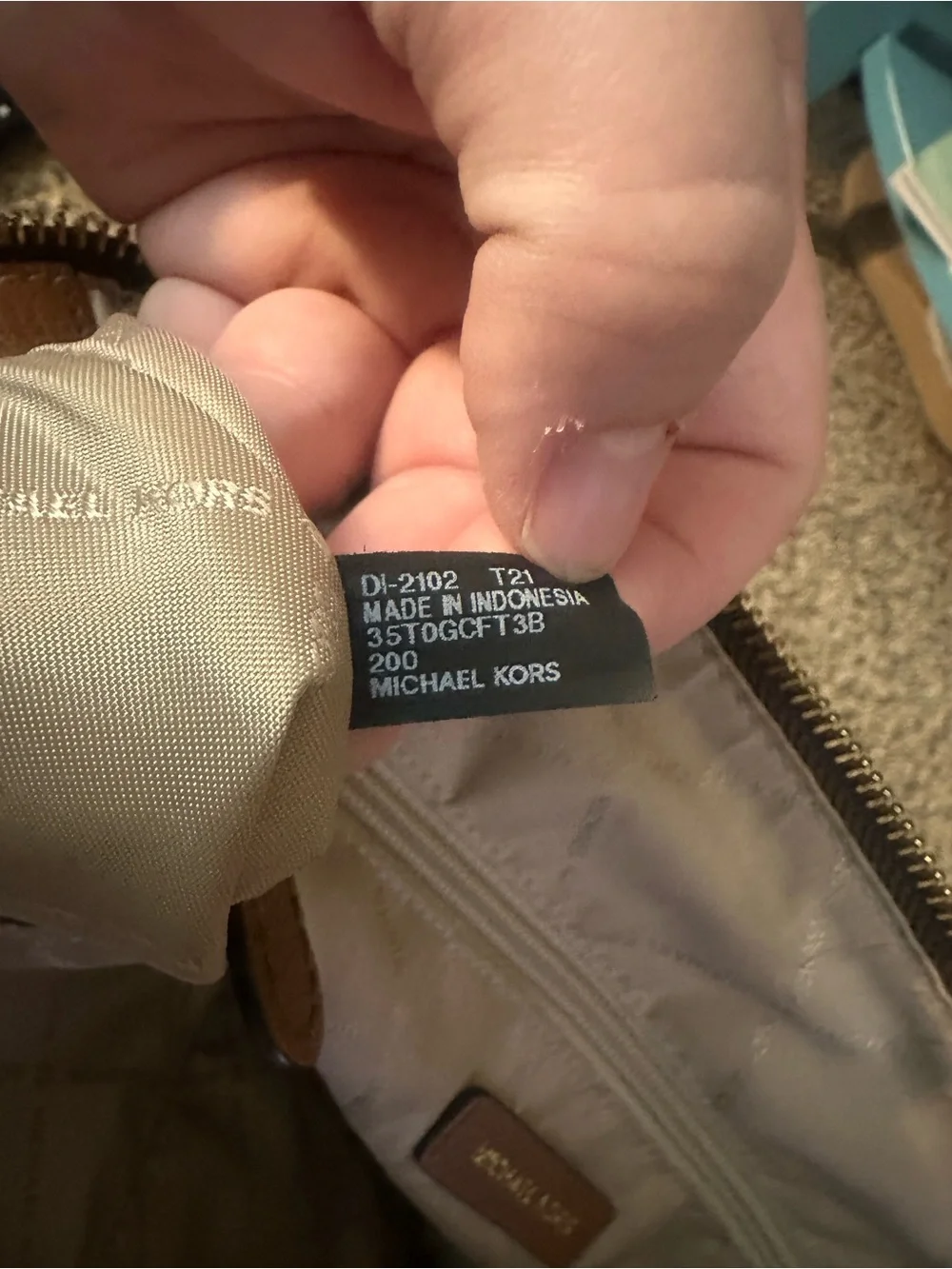 Michael Kors Charlotte Large Tote in Brown signature coated canvas